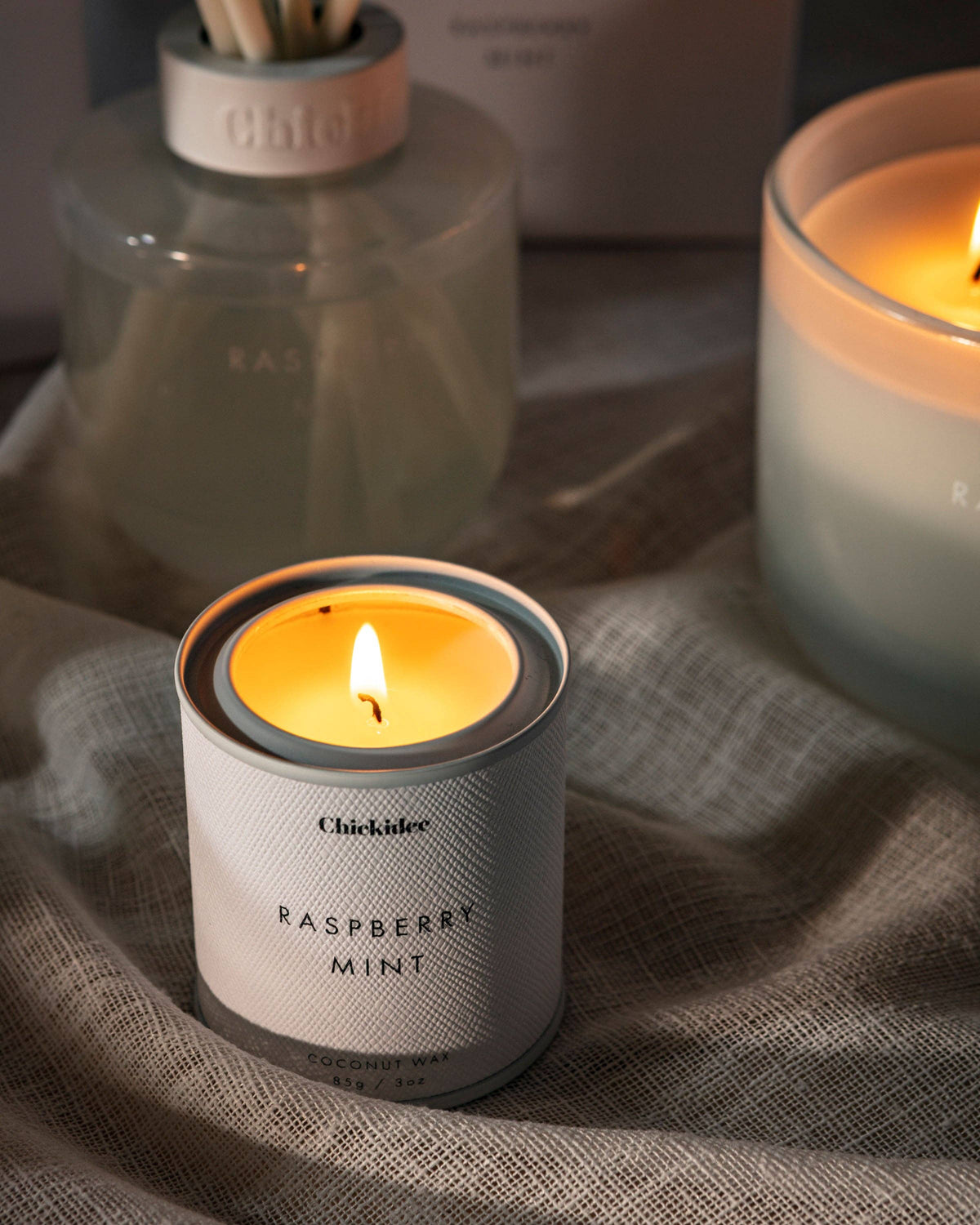 Raspberry Mint Neutral Core Conscious Candle | Chickidee