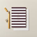 Happy Birthday Stripes Card in Purple | Ink & Bloom