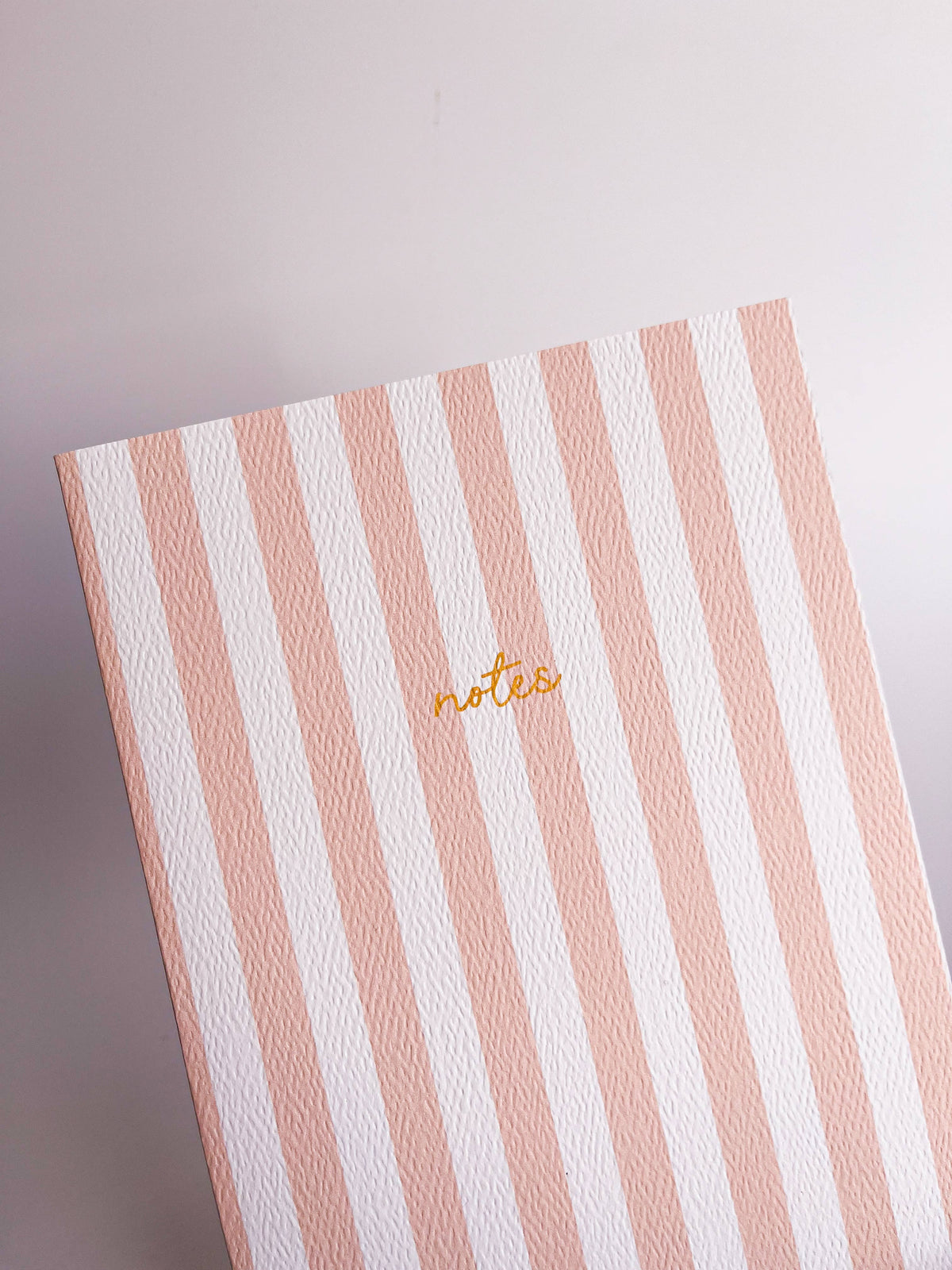 Striped Notebook with Contrast Color: Pale Green / A5