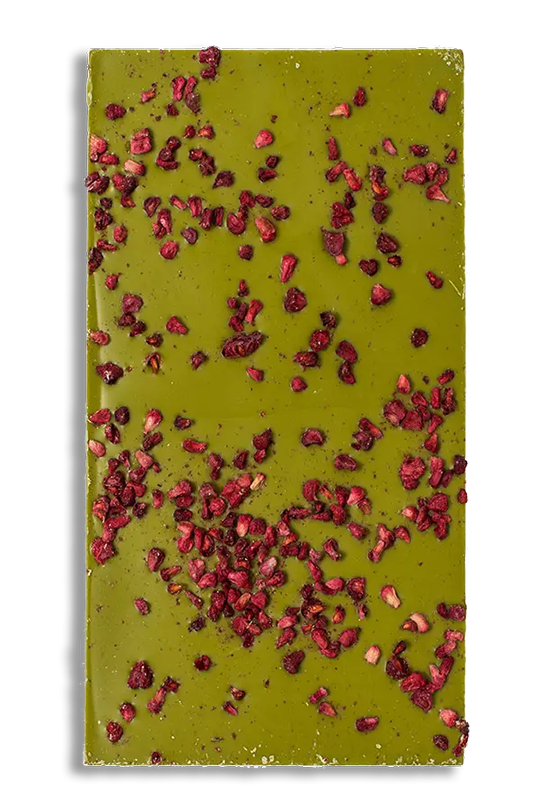 Matcha Chocolate Bio With Raspberries 80g