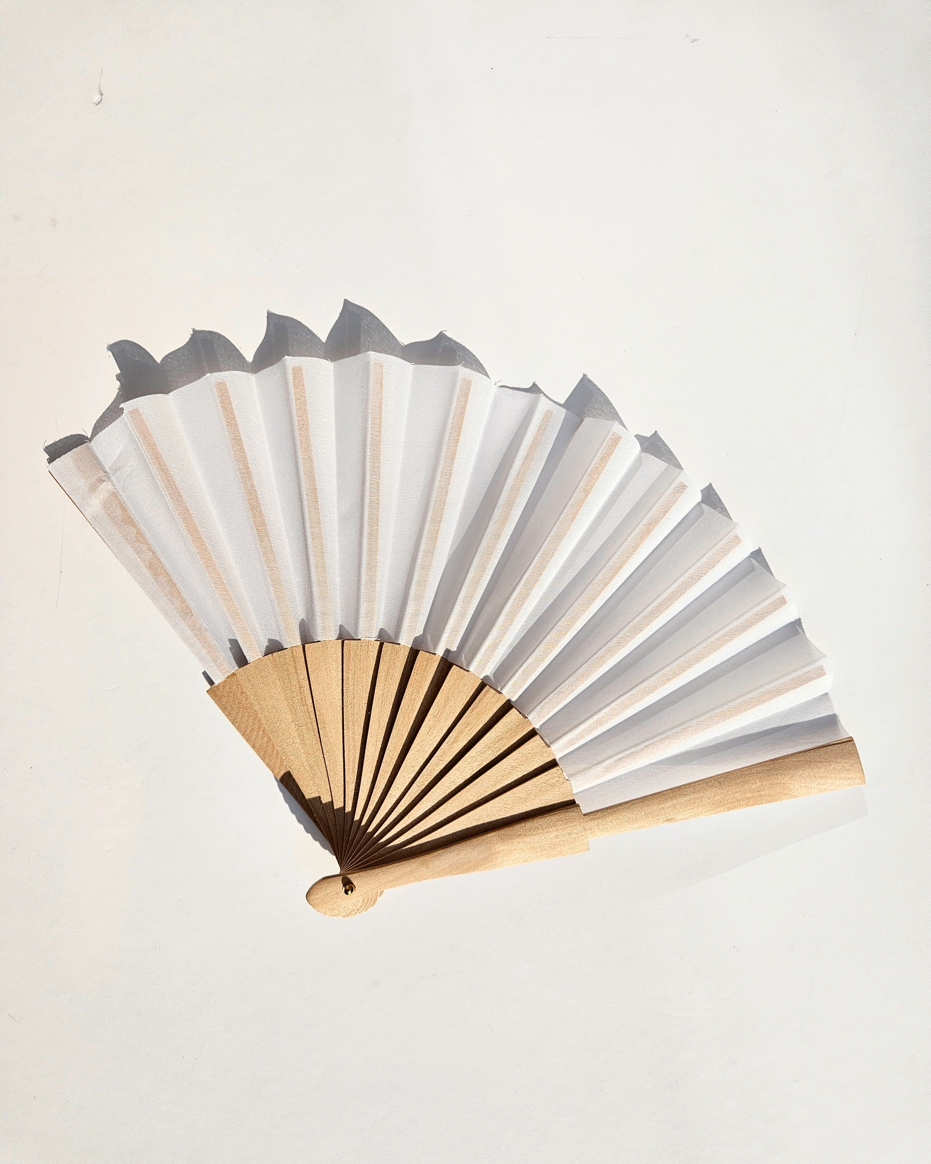 White Summer Shade Fan