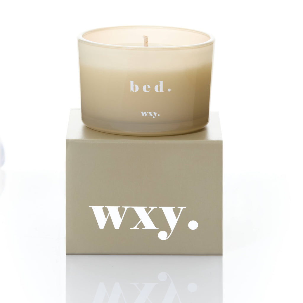Bed 3oz Candle - Warm Musk + Black Vanilla | wxy.