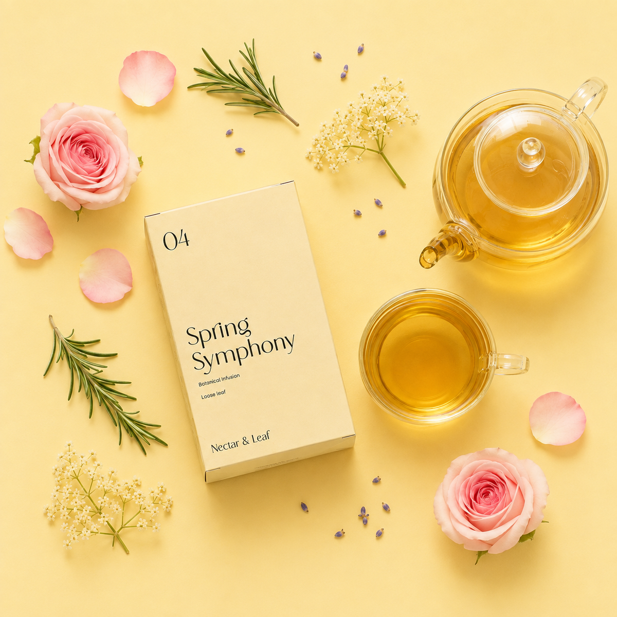 04 Spring Symphony - Herbal Tea with Apple, Rose & Zest | Nectar & Leaf