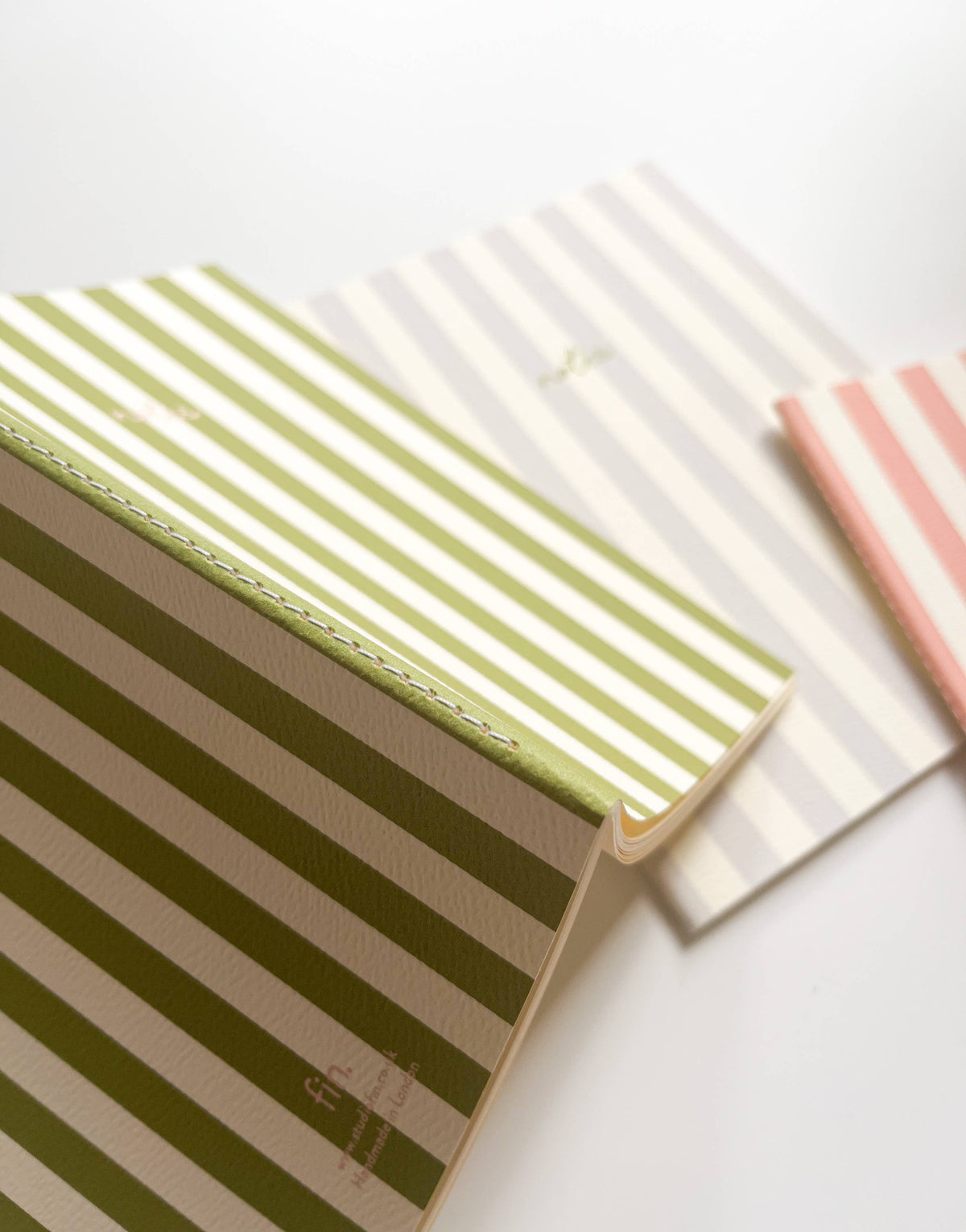 Striped Notebook with Contrast Color: Lilac / A5