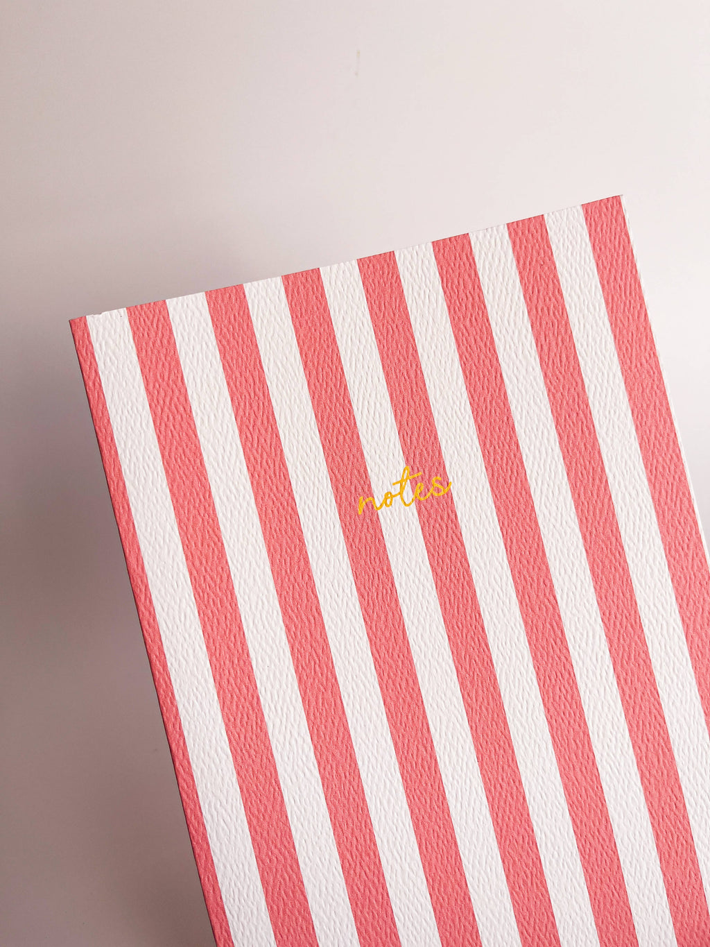 Striped Notebook with Contrast Color: Yellow / A5