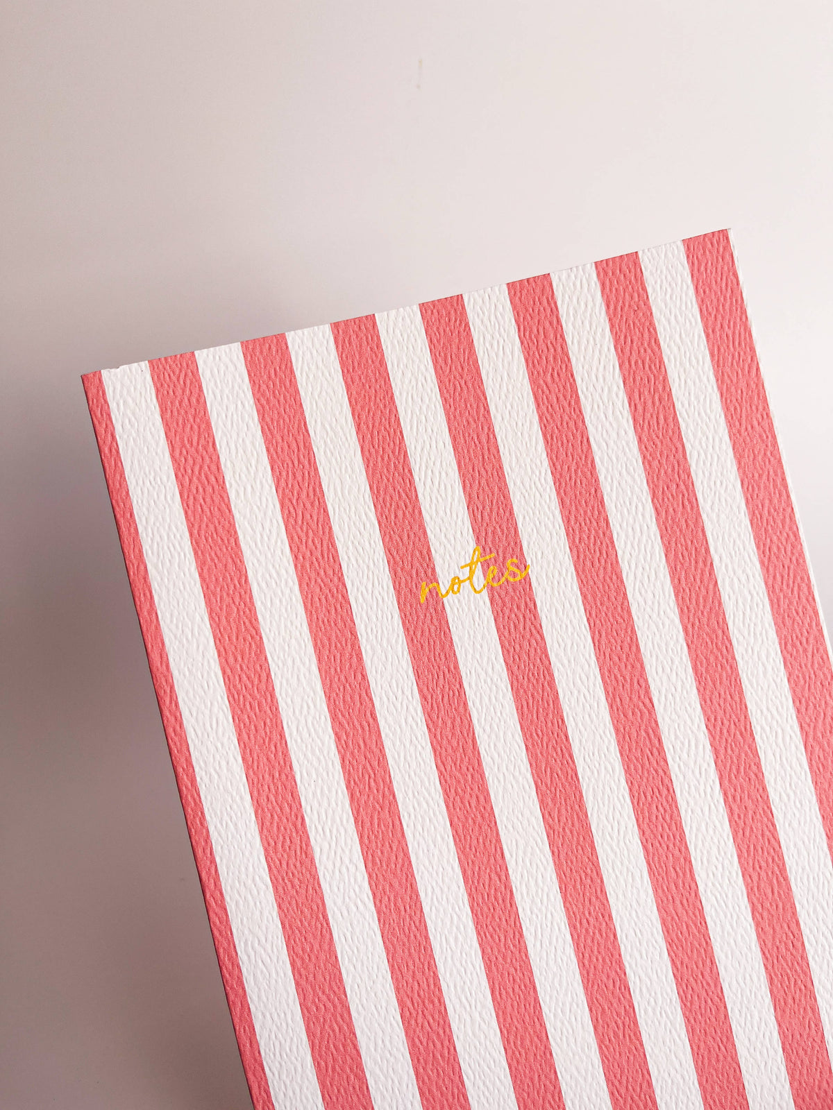 Striped Notebook with Contrast Color: Pale Green / A5
