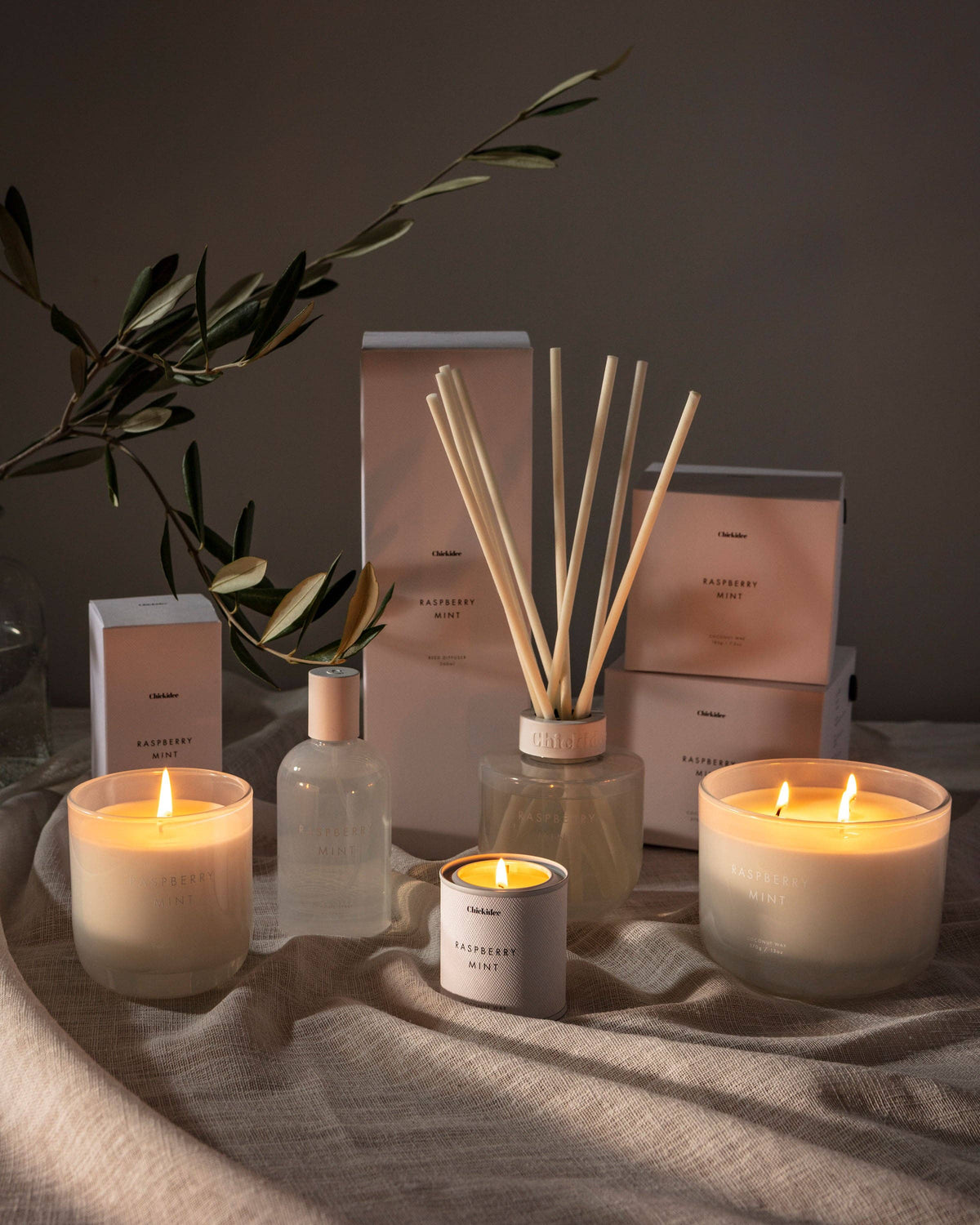 Raspberry Mint Neutral Core Conscious Candle | Chickidee