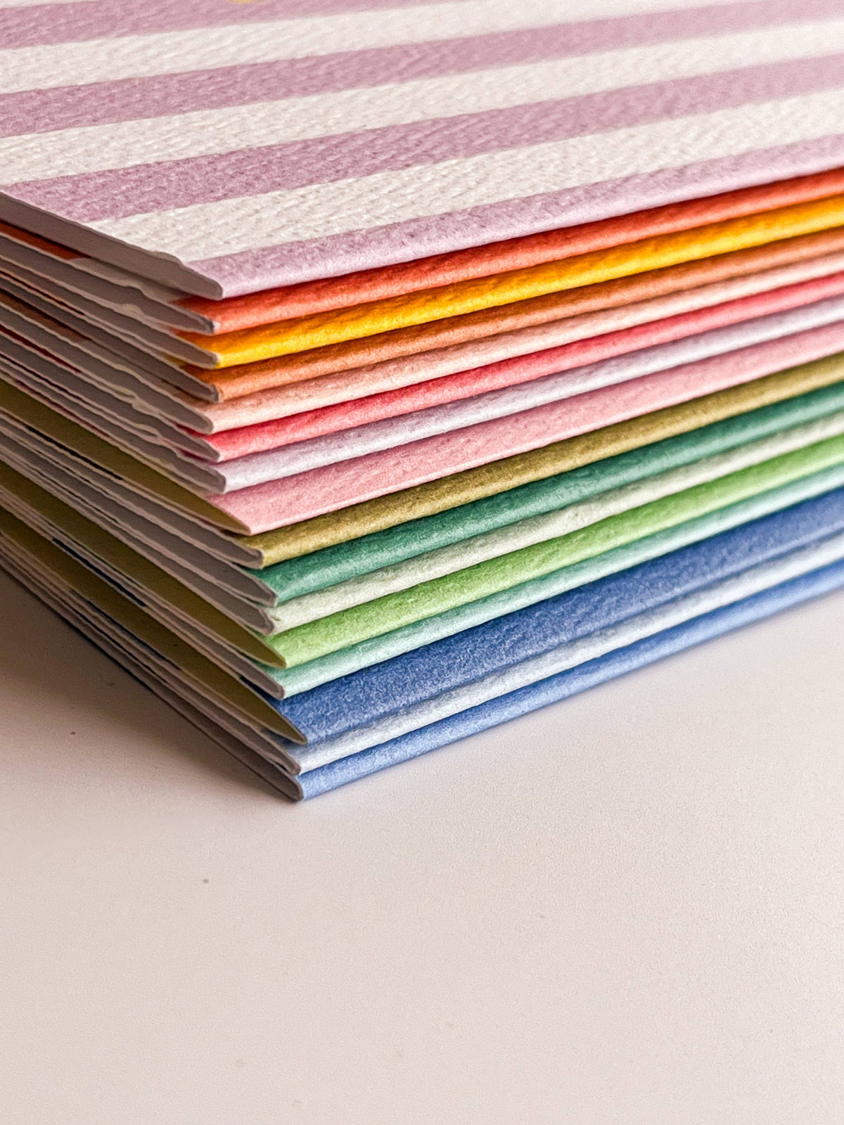 Striped Notebook with Contrast Color: Yellow / A5