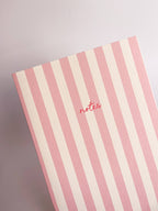 Striped Notebook with Contrast Color: Yellow / A5