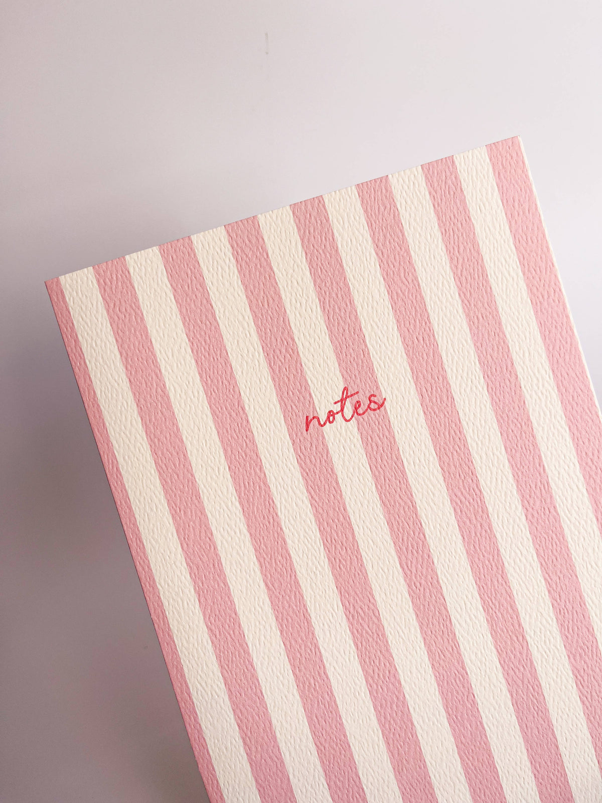 Striped Notebook with Contrast Color: Pistachio Green / A5