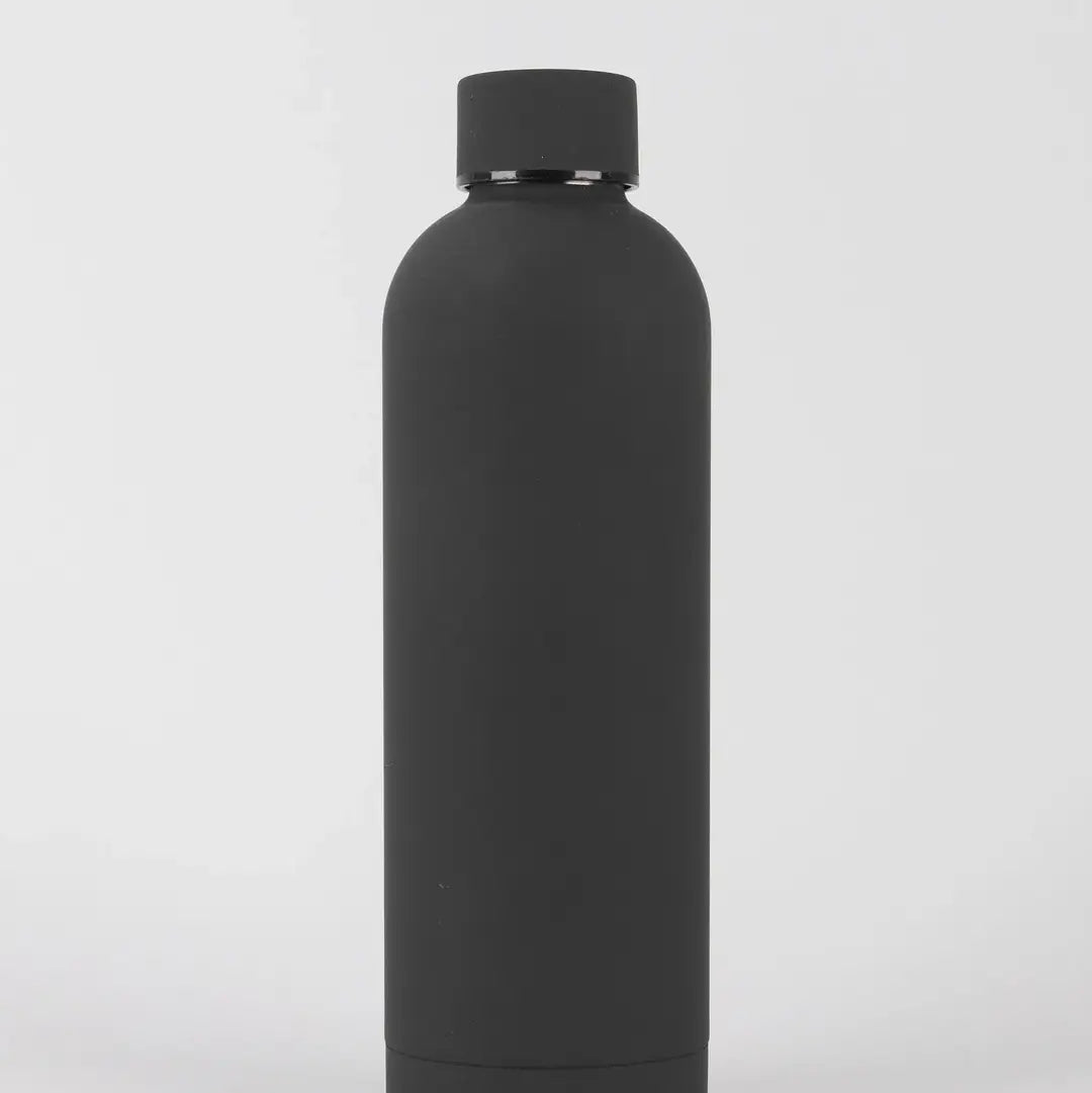 Stainless Steel Water Bottle 500ml - Black