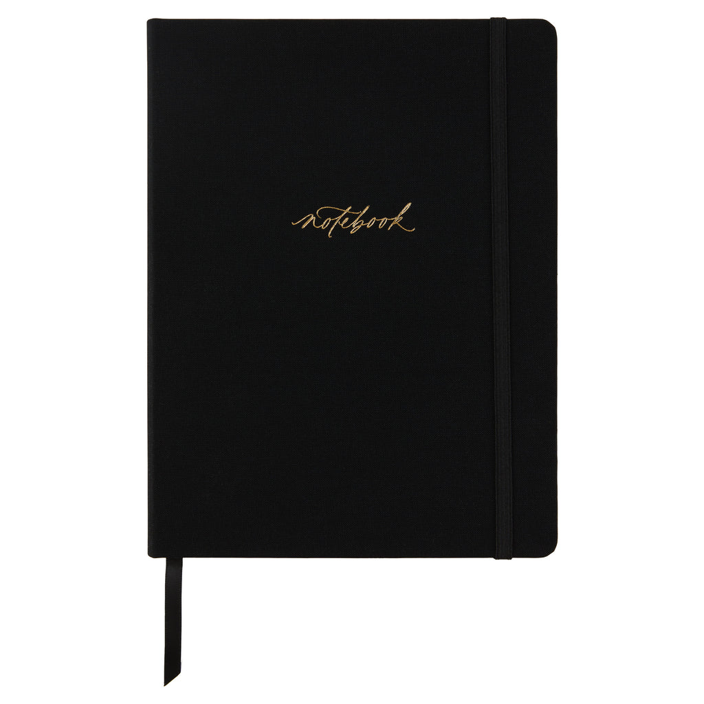 Luxury Cloth-Bound Notebook | Blush And Gold