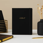 Luxury Cloth-Bound Notebook | Blush And Gold