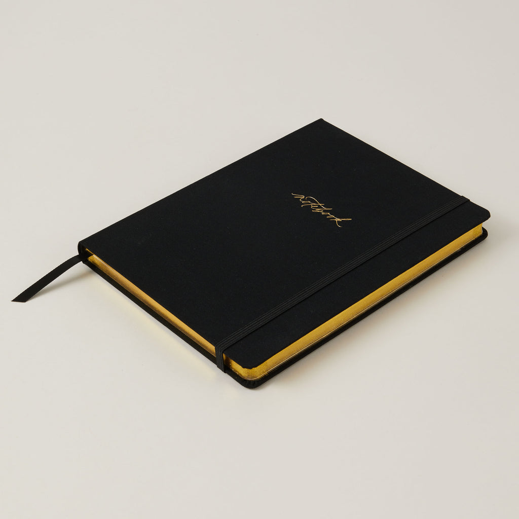 Luxury Cloth-Bound Notebook | Blush And Gold