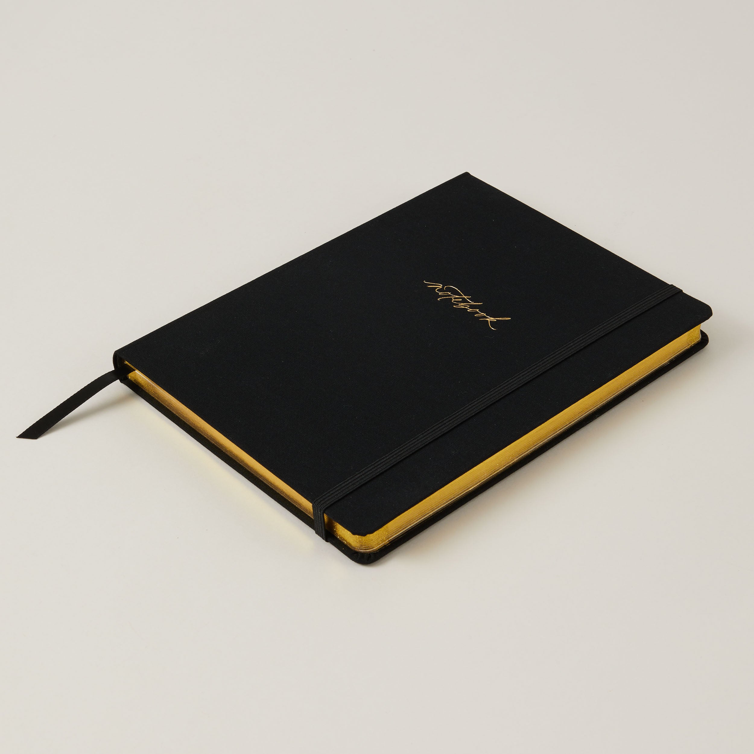 Luxury Cloth-Bound Notebook | Blush And Gold