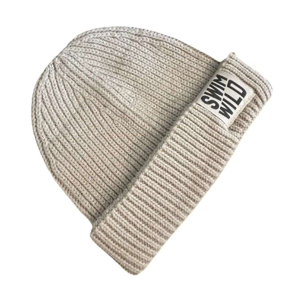 Beanie Knit Hat - Oat | The Cornish Studio