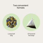 03 Serenity Blossoms - Herbal Tea with Chamomile & Lavender | Nectar & Leaf