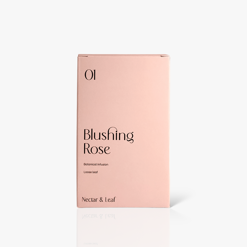 01 Blushing Rose - Herbal Tea with Rose & Strawberry | Nectar & Leaf