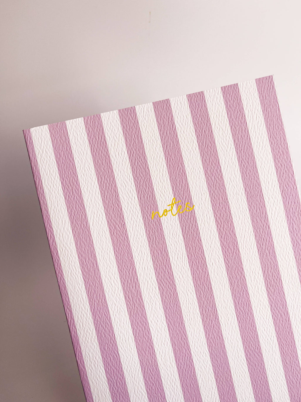 Striped Notebook with Contrast Color: Pistachio Green / A5
