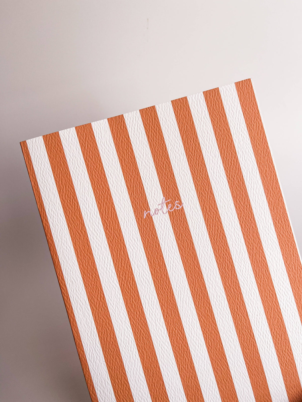Striped Notebook with Contrast Color: Pale Green / A5