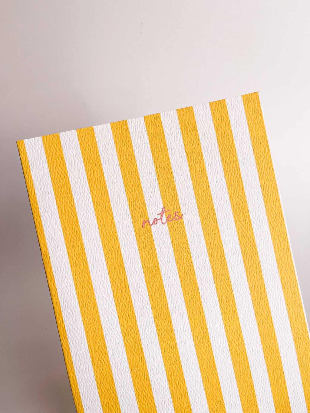 Striped Notebook with Contrast Color: Yellow / A5