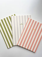 Striped Notebook with Contrast Color: Yellow / A5