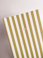 Striped Notebook with Contrast Color: Yellow / A5