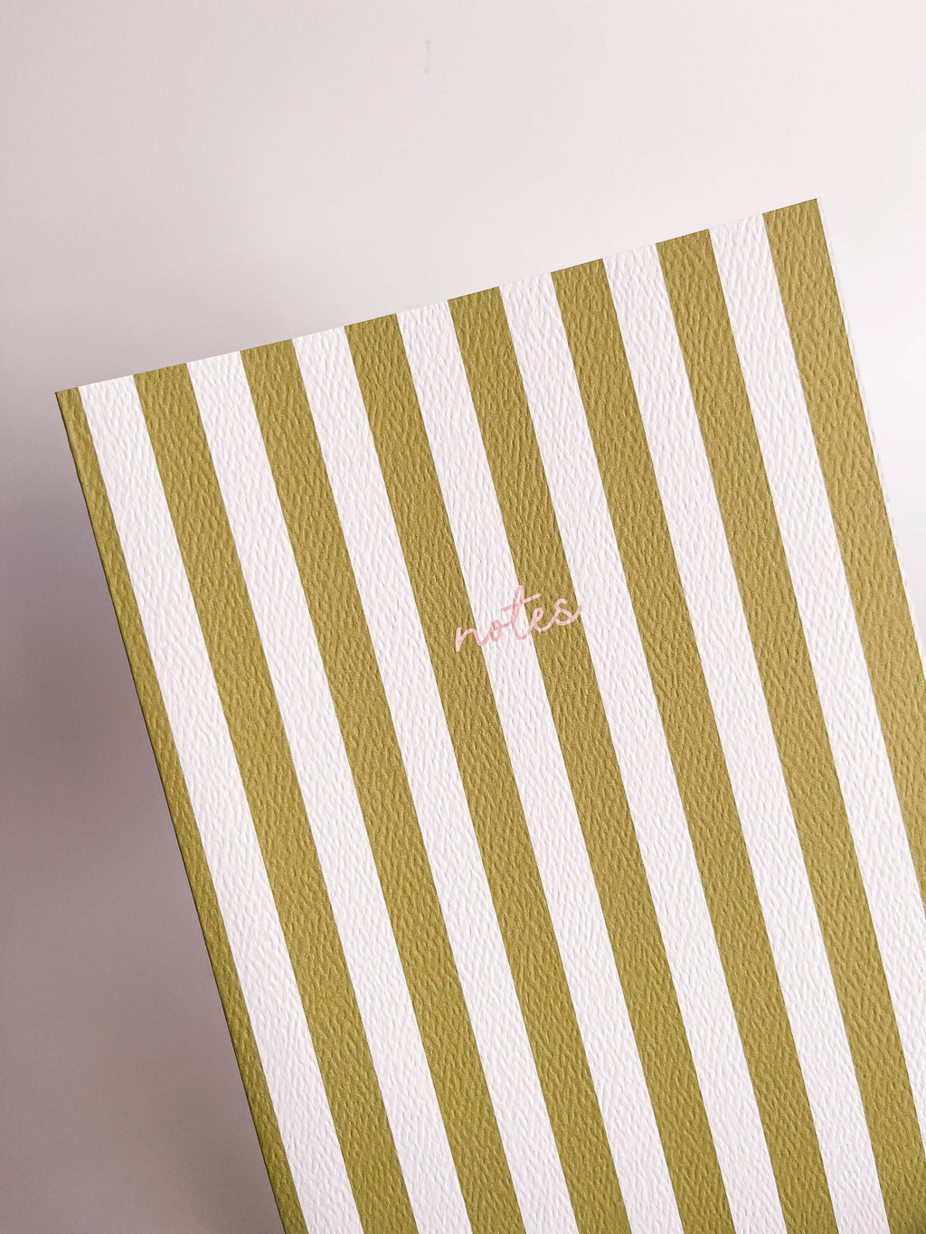 Striped Notebook with Contrast Color: Mint / A5