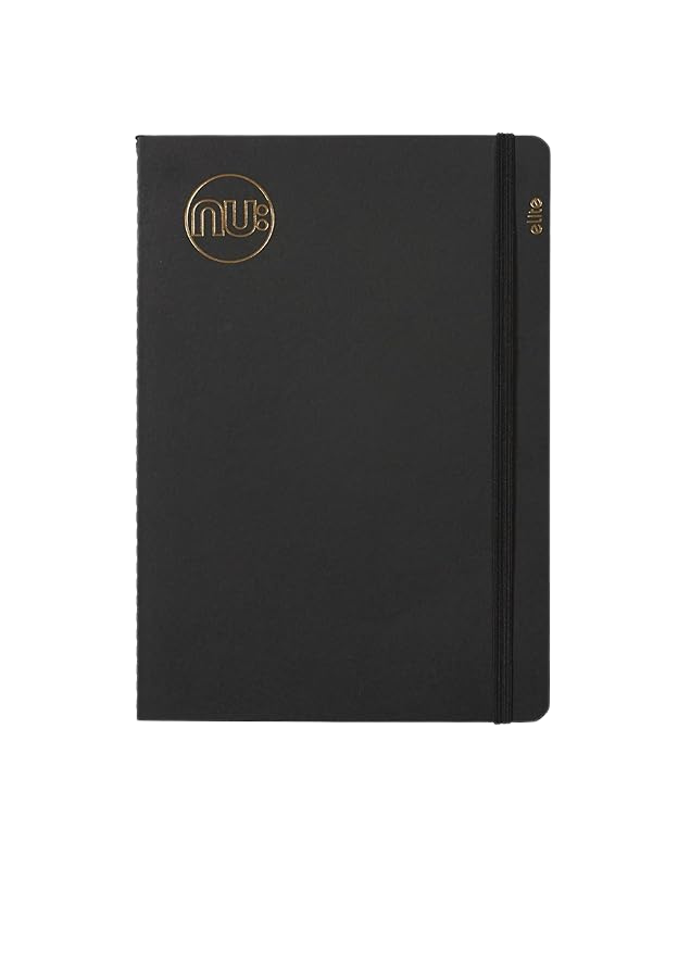 Elite Kraft Stitched Black Notebook | NU