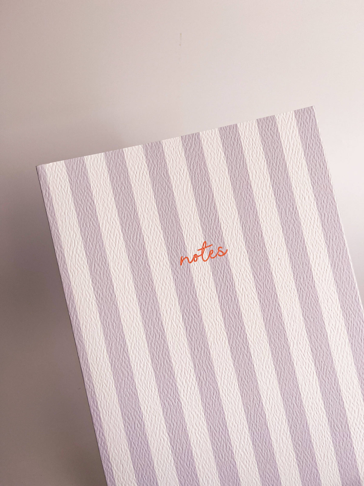 Striped Notebook with Contrast Color: Powder / A5