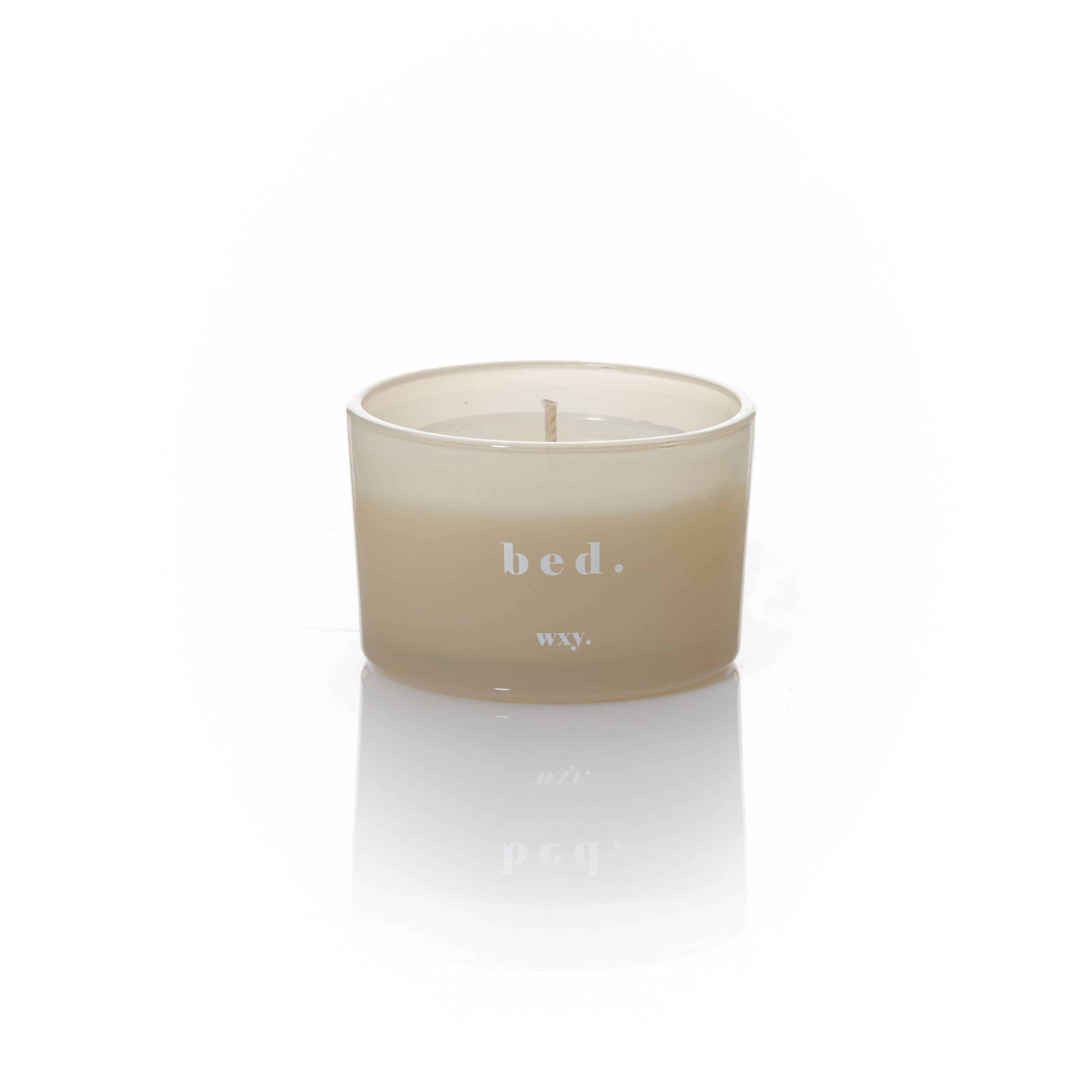 Bed 3oz Candle - Warm Musk + Black Vanilla | wxy.