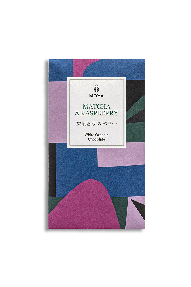 Matcha Chocolate Bio With Raspberries 80g