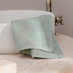100% Organic Cotton Sage Green Soft Face Cloth