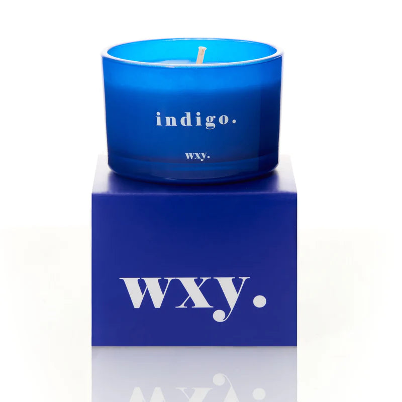 Indigo 3oz Candle ~ Rosemary + Juniper | wxy.
